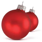 Christmas bauble size