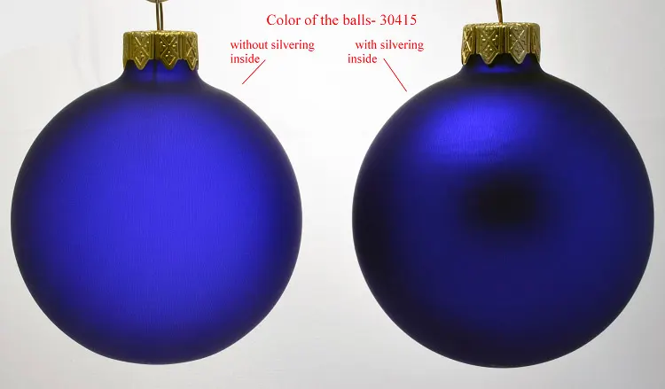 Christmas bauble without silver undercoat